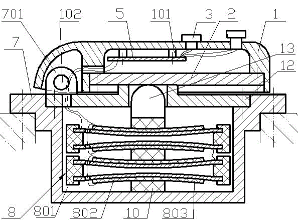 Generating set for lamp switches based on hollow piezoelectric transducer