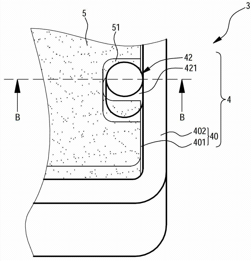 Back plate component and liquid crystal display