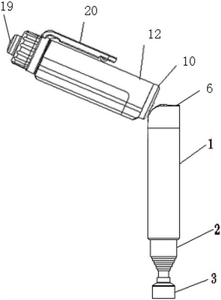 Rotary pen lamp with pickup device