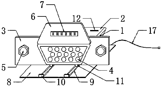 Drawing-out computer hardware interface with dust-proof and short-circuit-proof functions