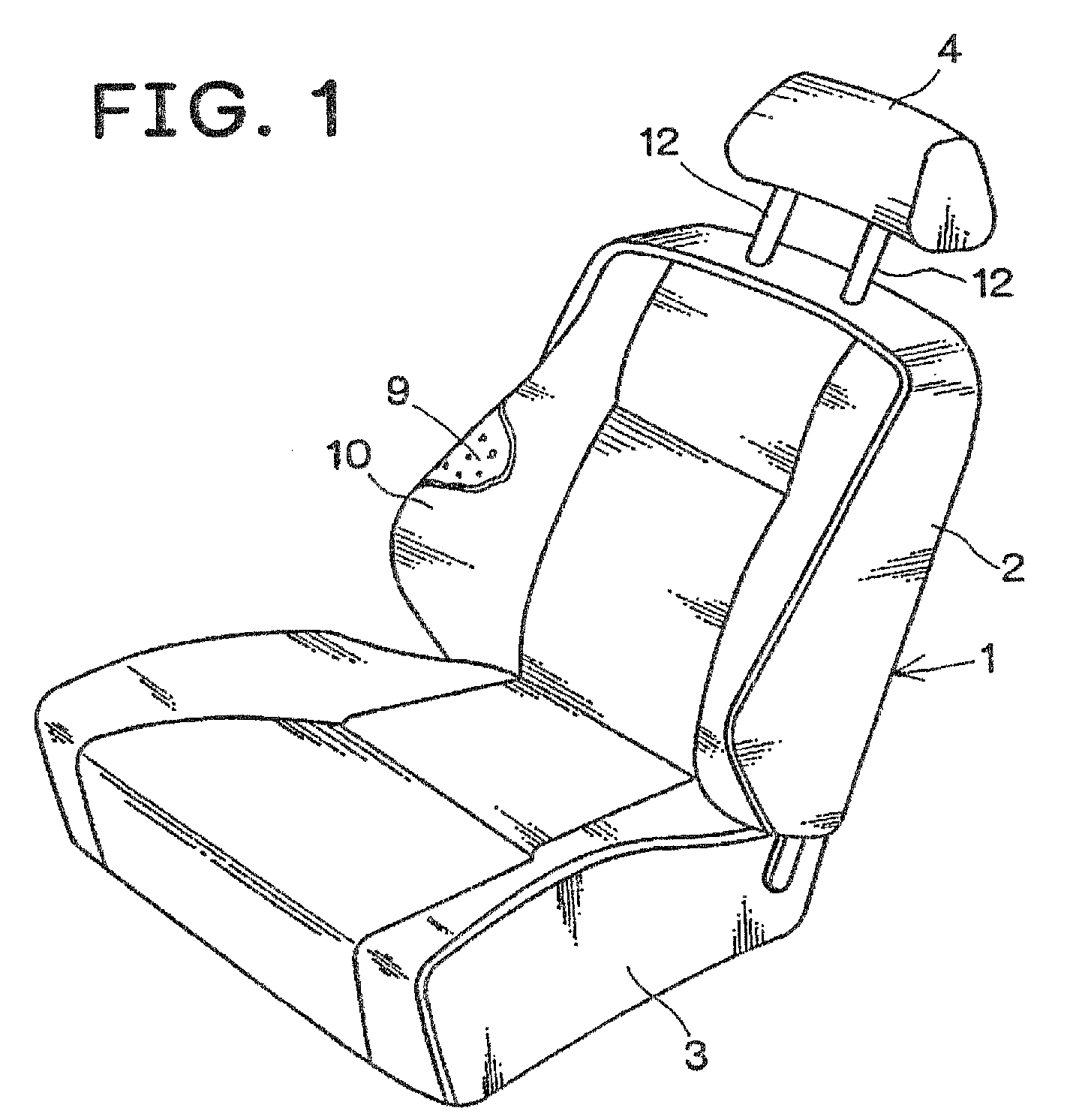 Active headrest mechanism for vehicle seat