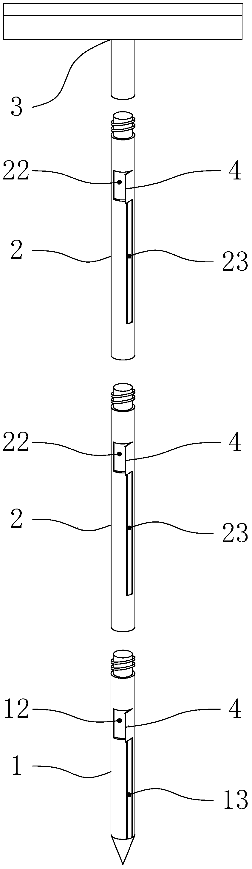 Multi-point distiller's grain sampler and sampling method