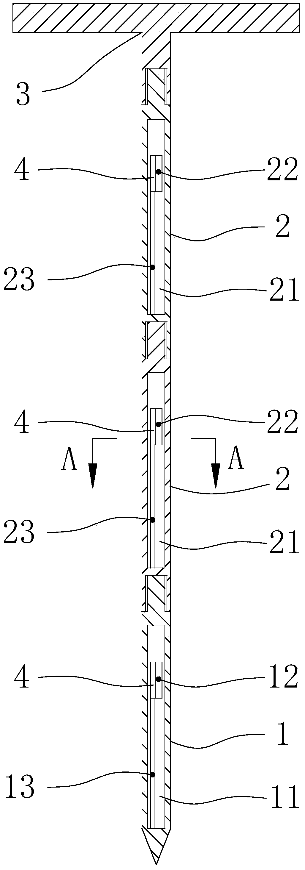 Multi-point distiller's grain sampler and sampling method