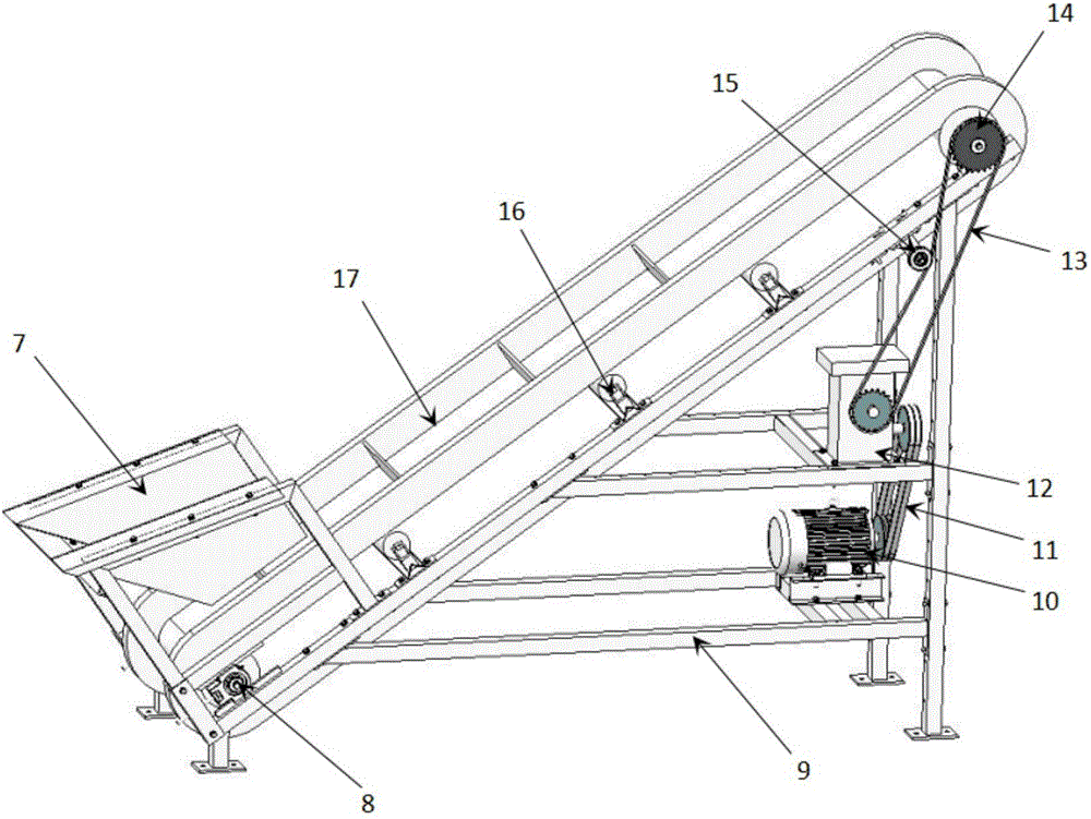 Novel net-shaped roller peeling machine