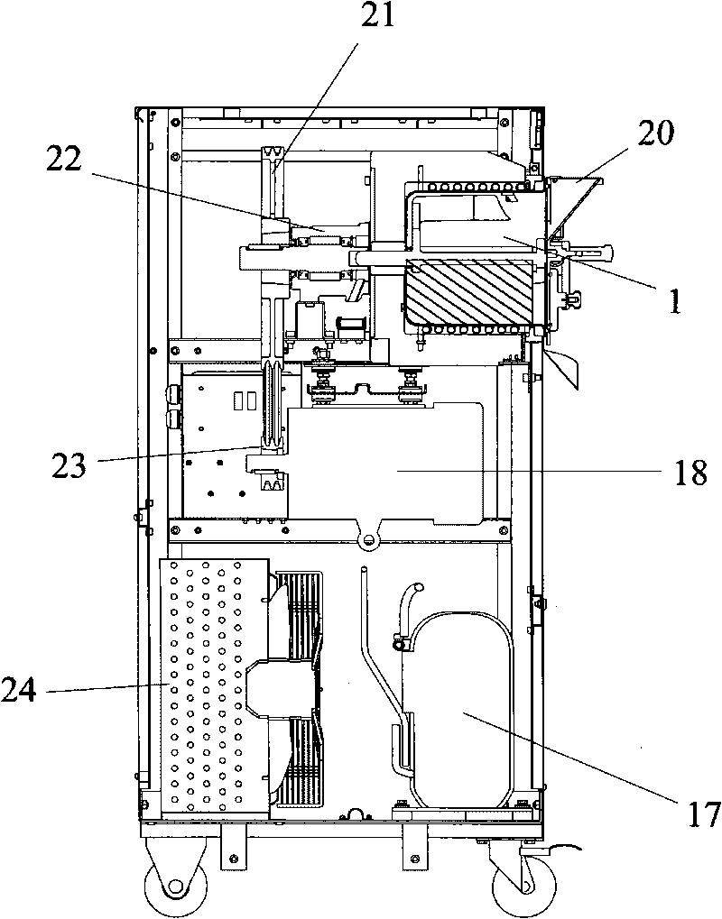 Hard ice cream machine evaporator, fixture and method for winding copper condensation tube