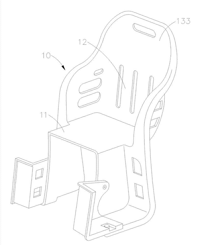 Headrest structure of bicycle seat