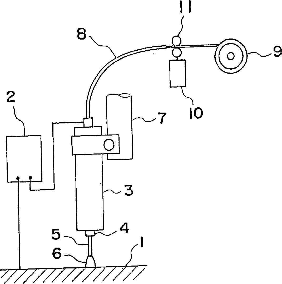 Consumable electrode type arc welding method and device therefor