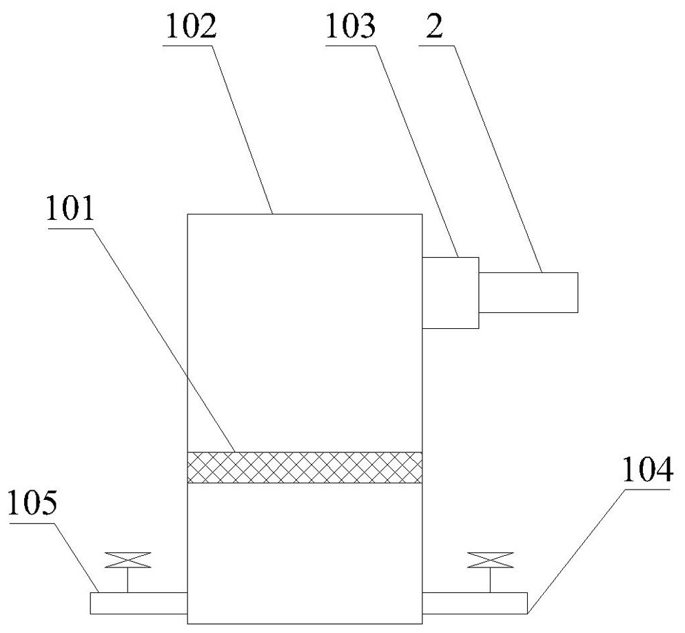 Cleaning device and method for deep hole of engine cylinder block