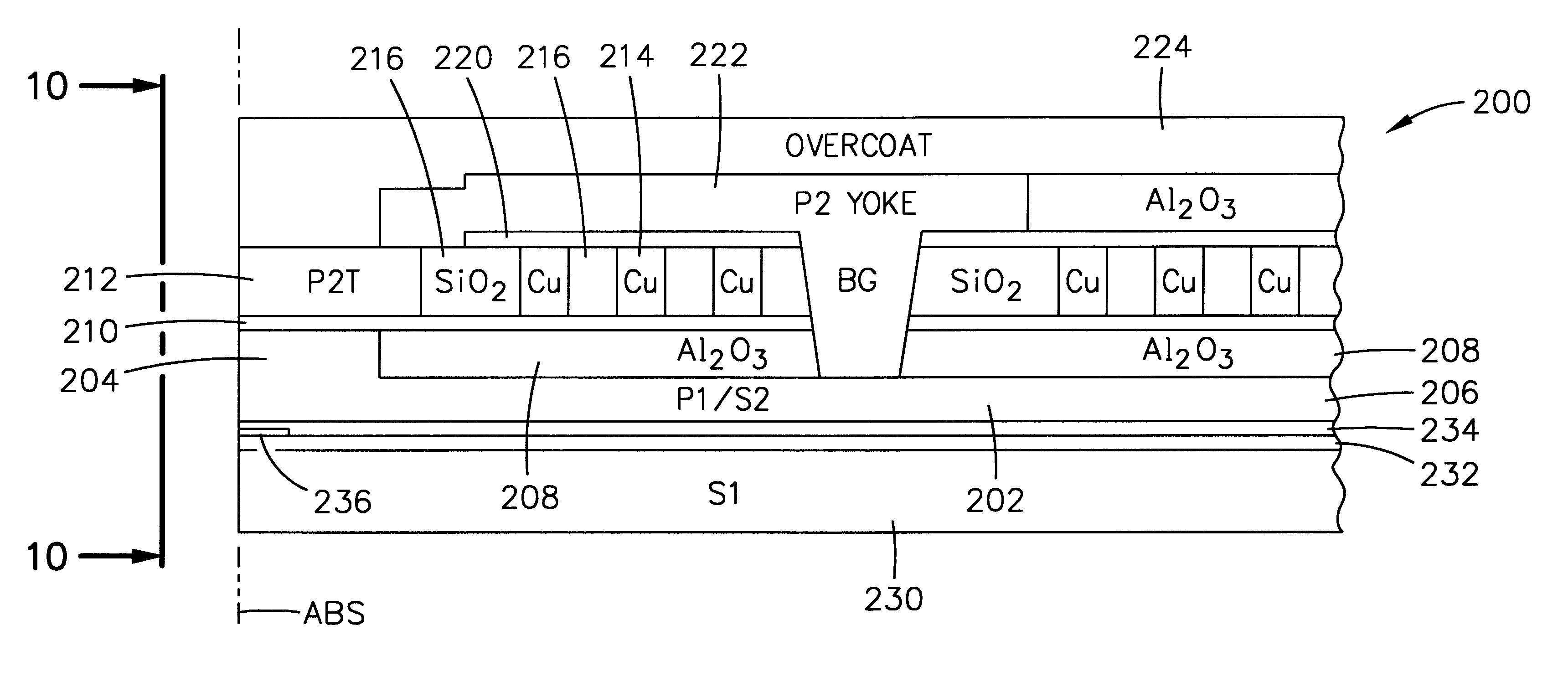 Planar stitched write head having write coil insulated with inorganic insulation
