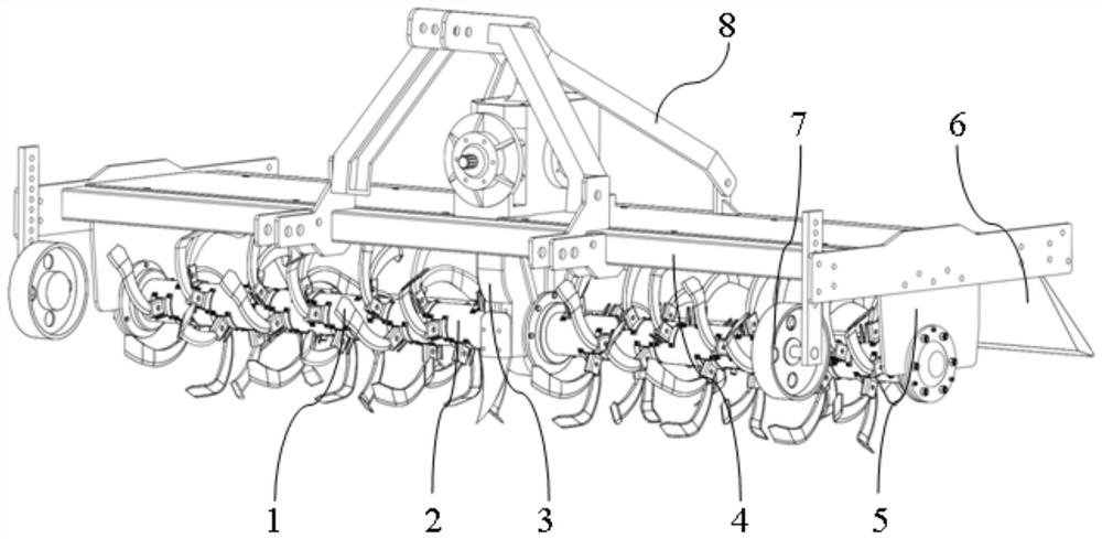 Rotary cultivator roller vibration anti-winding and soil removal device