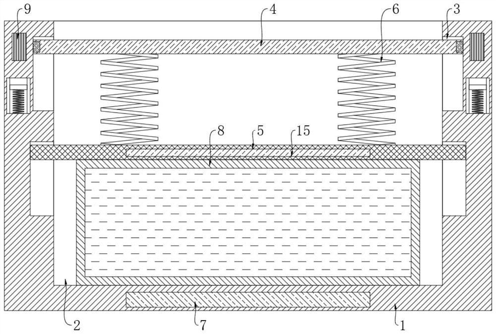 Composite-state type motor damping table base