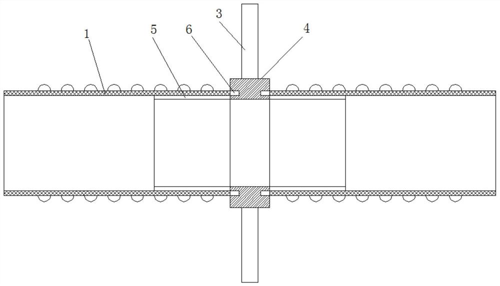 MPVE double-wall corrugated pipe connecting and sealing device