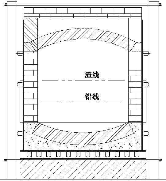 Energy-saving environment-protecting secondary lead multi-chamber metal smelting furnace and treatment method