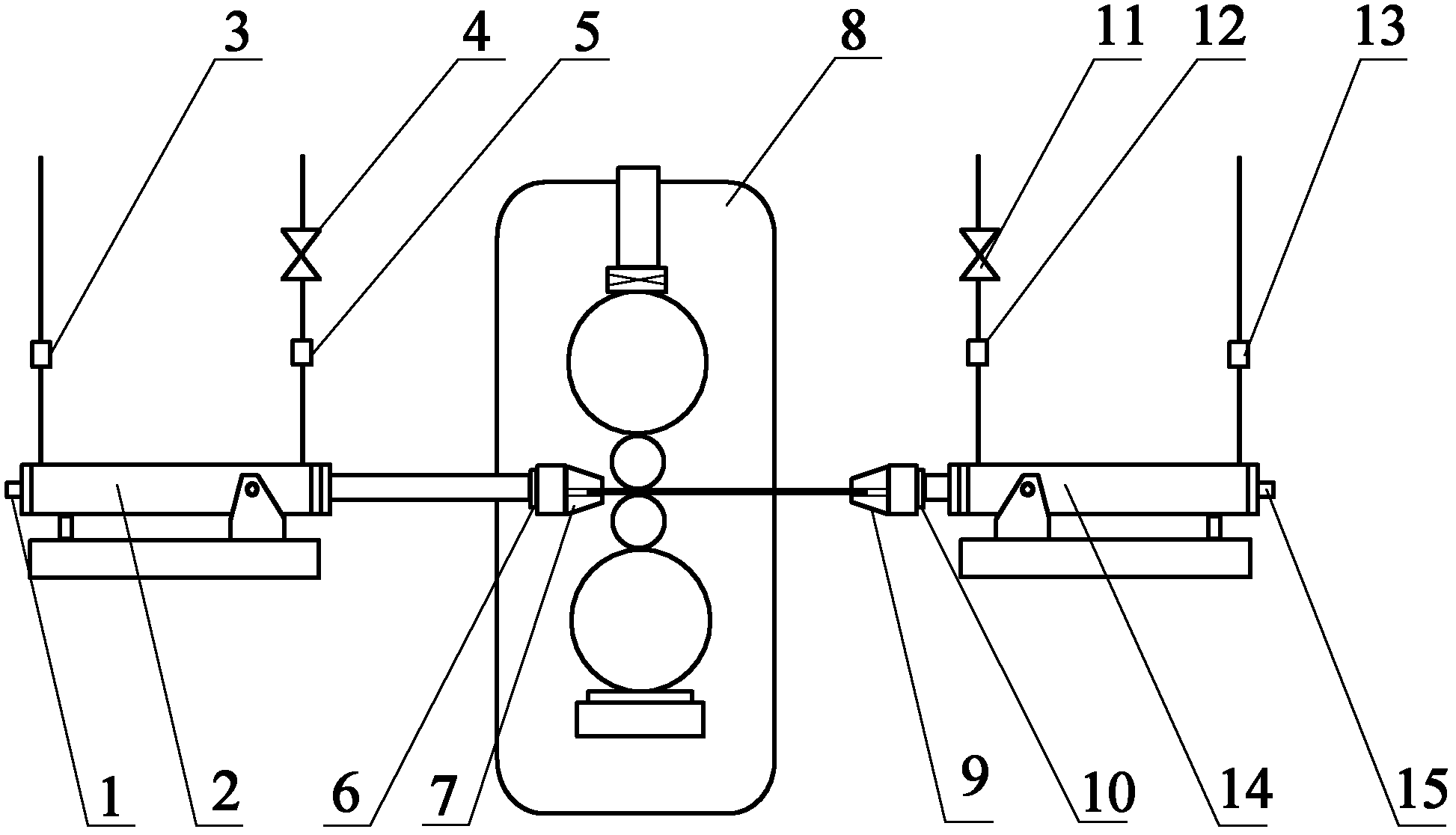 Straight-pull cold-rolling mill tension control method based on speed feedforward