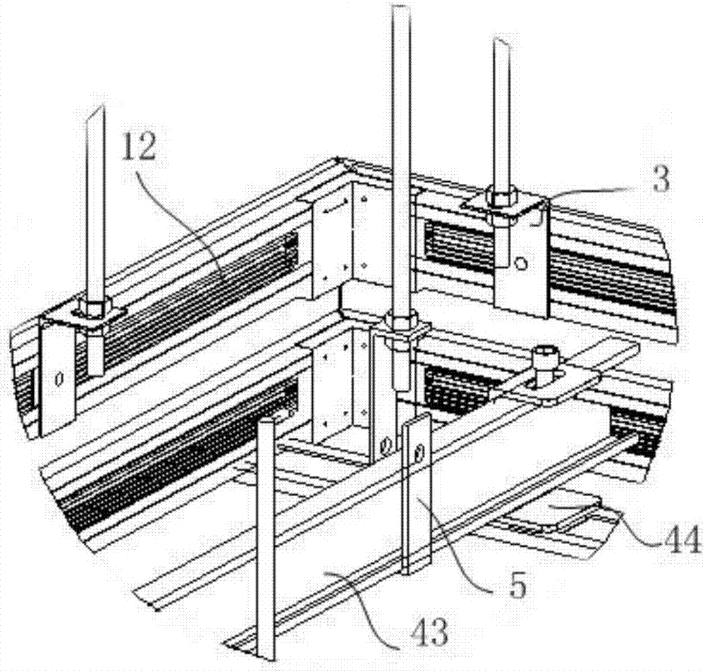 Modular ceiling drop-down device and installation method