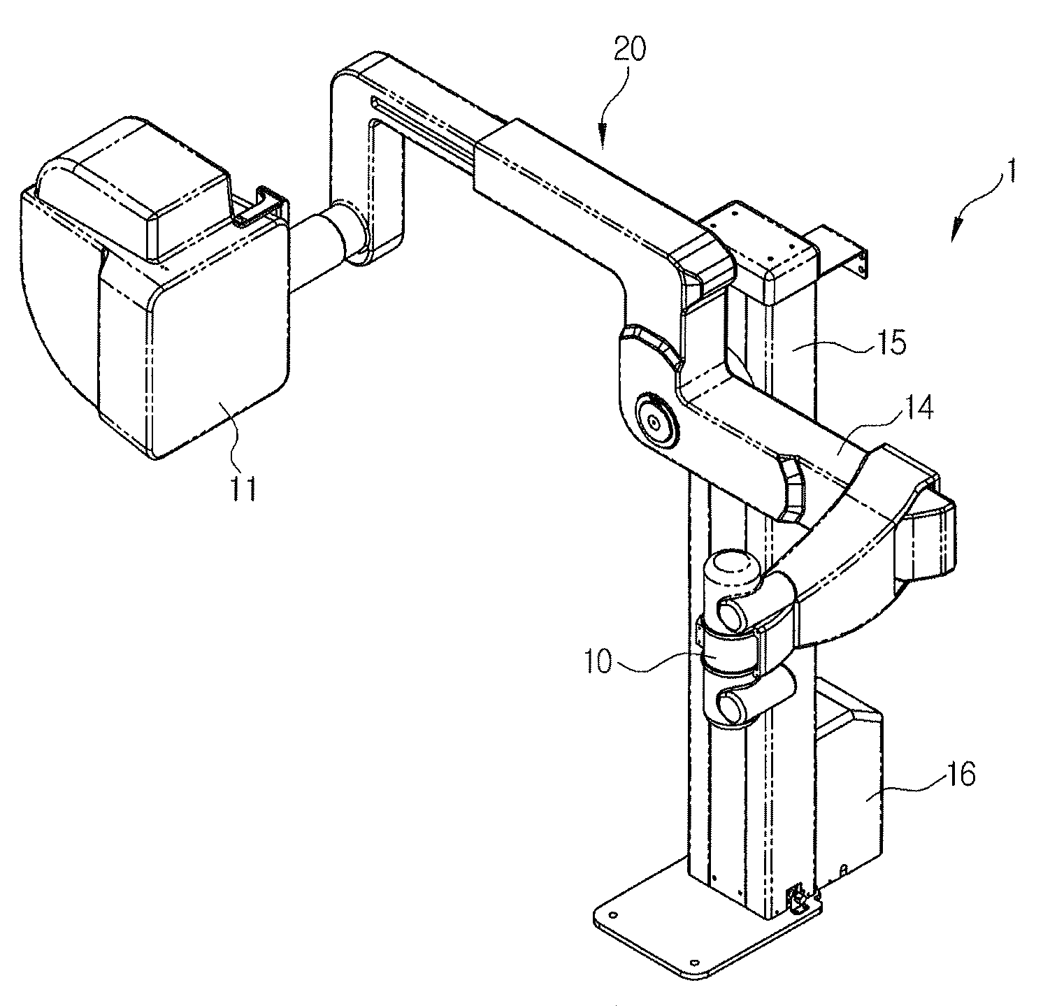 Medical Diagnostic Apparatus With Length-Adjustable Arm Structure