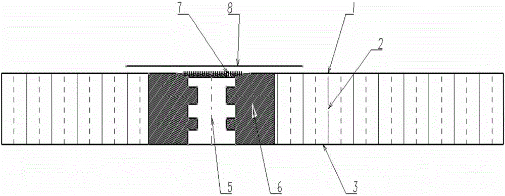 Method for repairing debond of high-density honeycomb block of honeycomb sandwich structure of aluminum deck