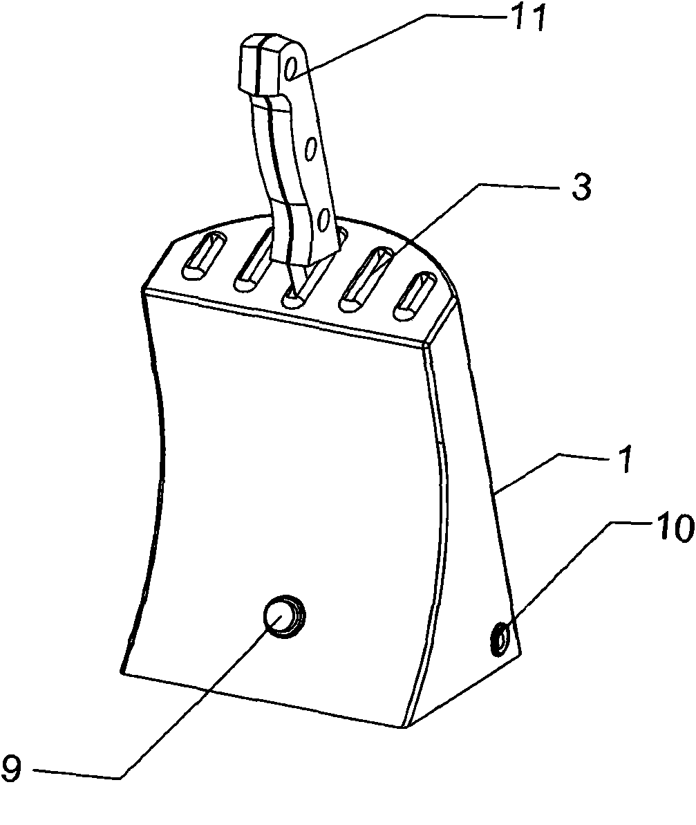 Cutter saddle with sterilization structure