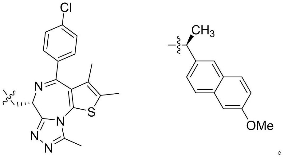 Tetravalent platinum complex containing BET inhibitor and application