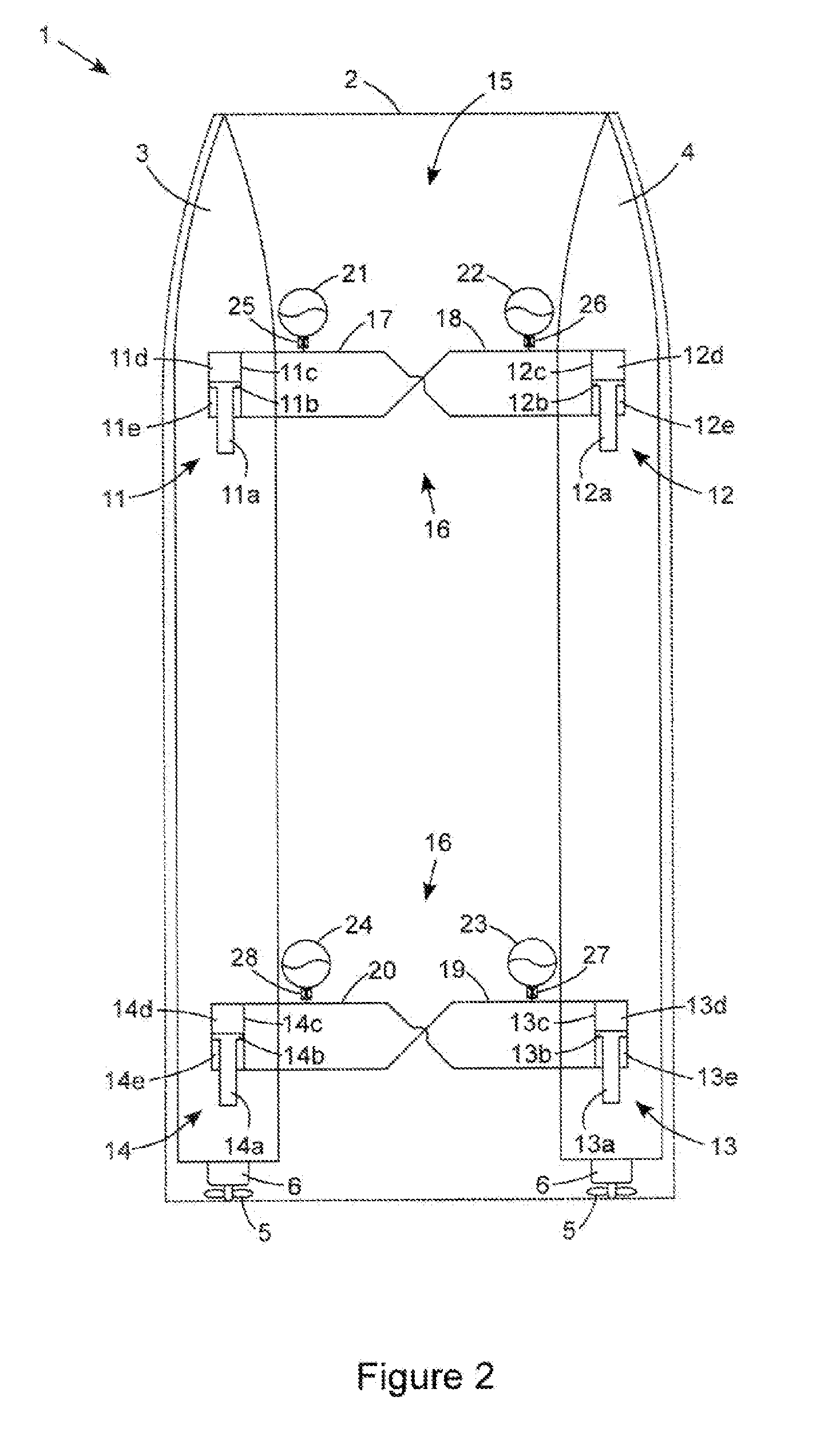 Multi-Hulled Water Craft Including Suspension