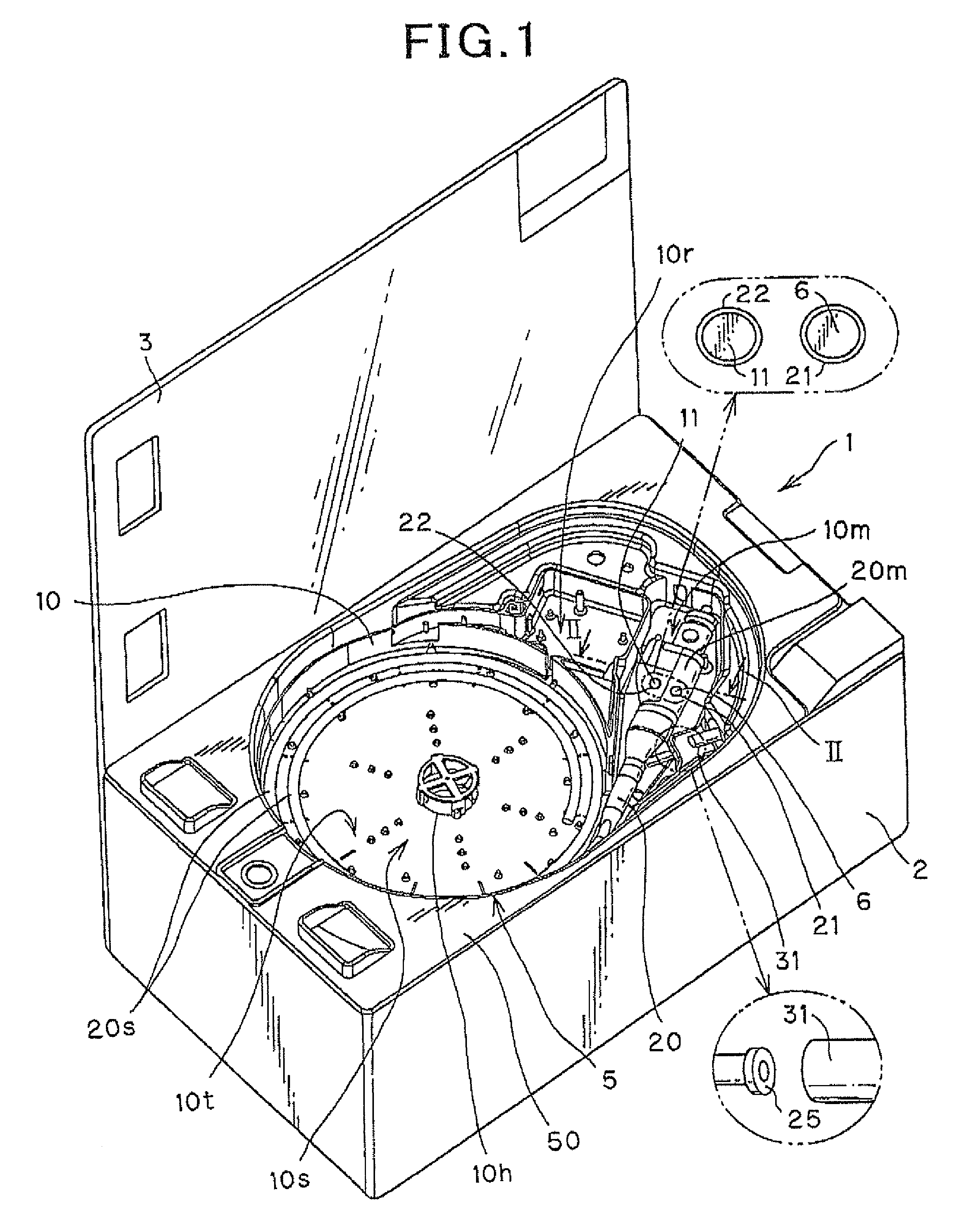 Washer disinfector equipped with bath to which tray with endoscope mounted thereon is detachably loaded