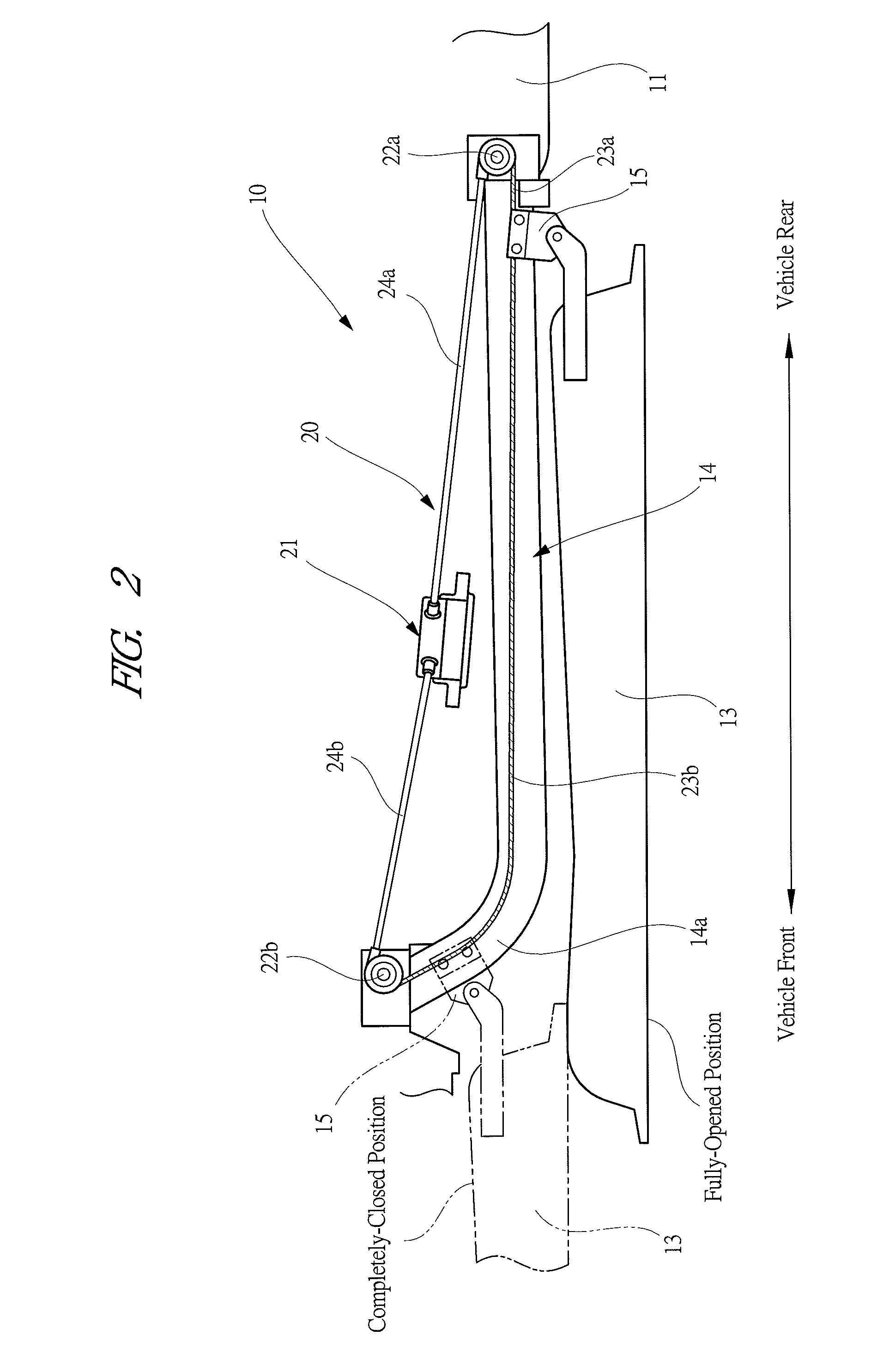Driving apparatus for opening and closing body for vehicle