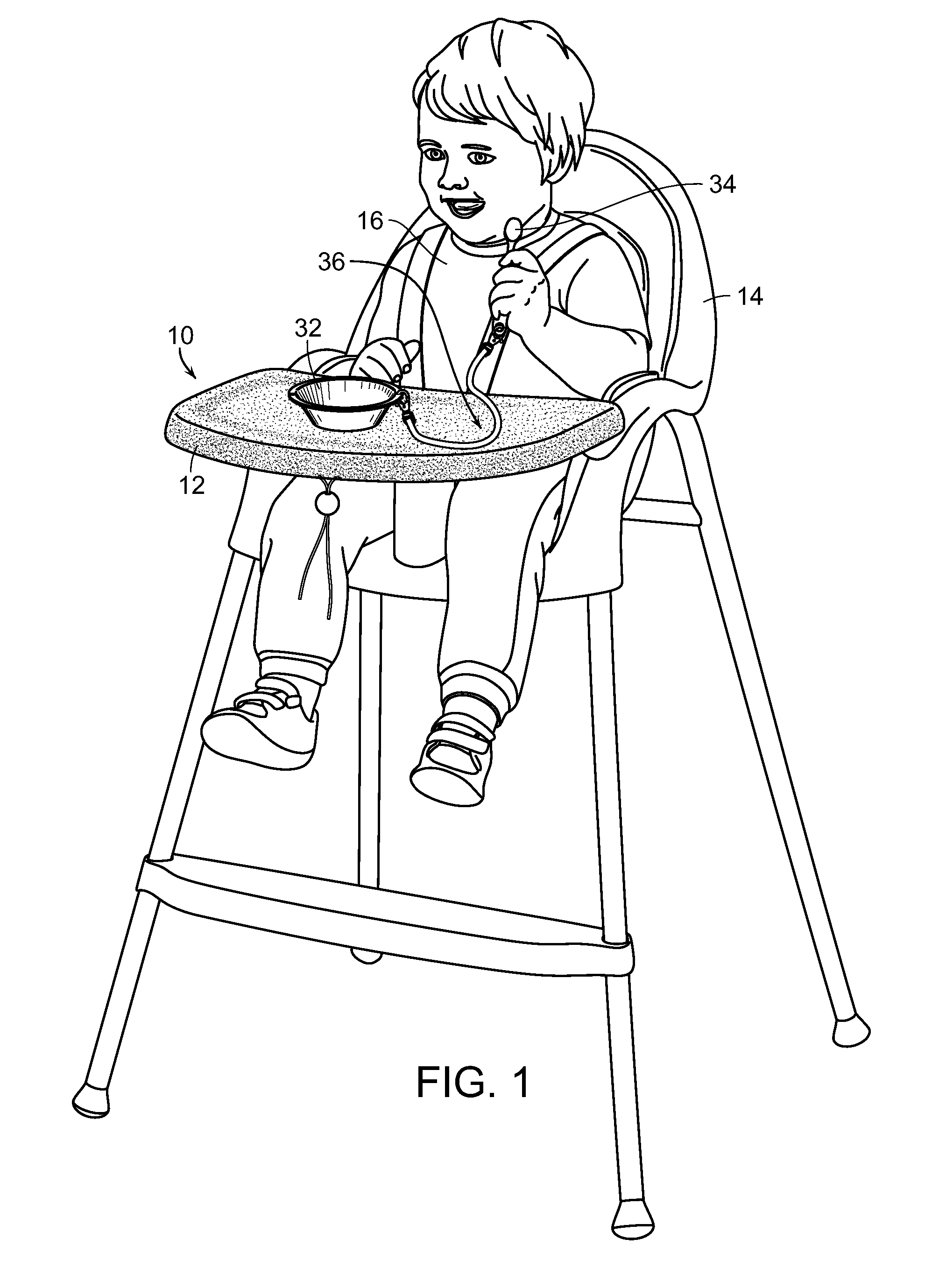Highchair tray cover system with magnetically attachable objects