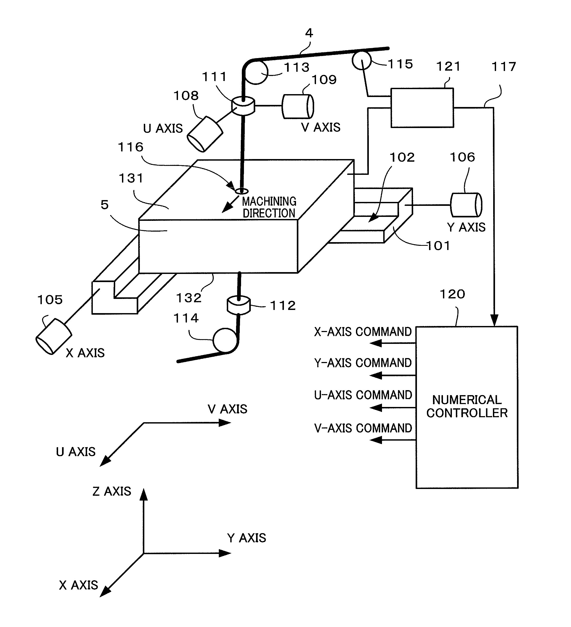 Wire electrical discharge machine carrying out electrical discharge machining by inclining wire electrode