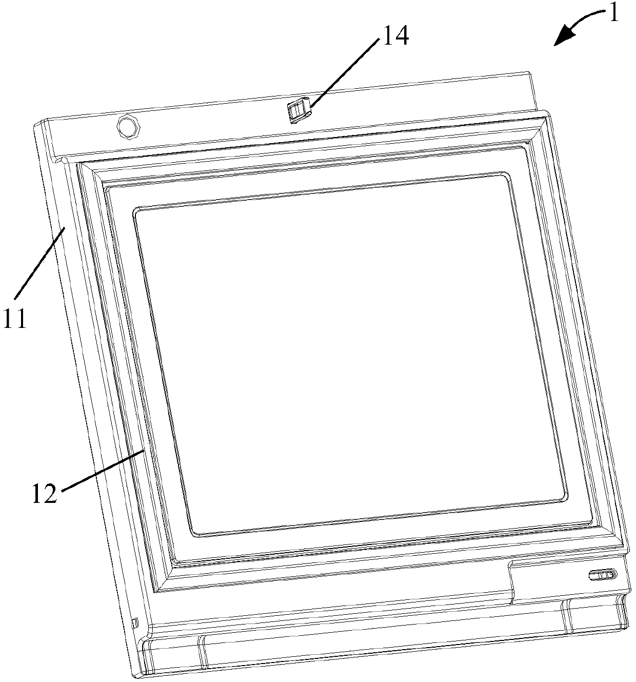 Refrigerator and counter door therefor