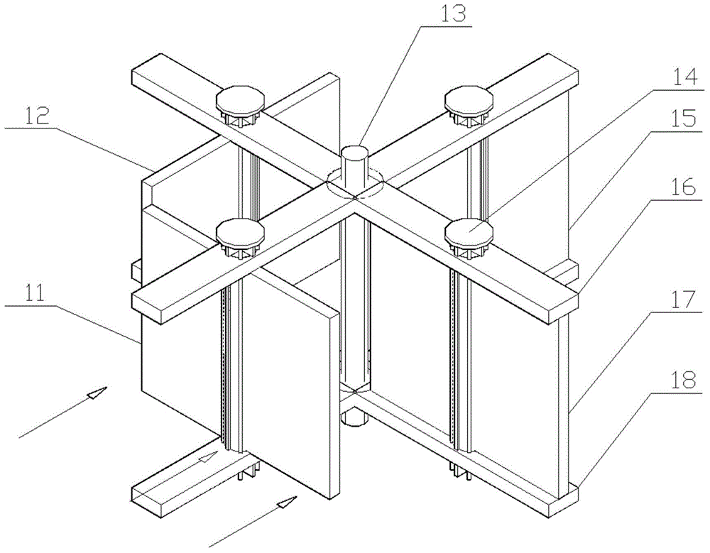 Vertical-axis wind power generation apparatus