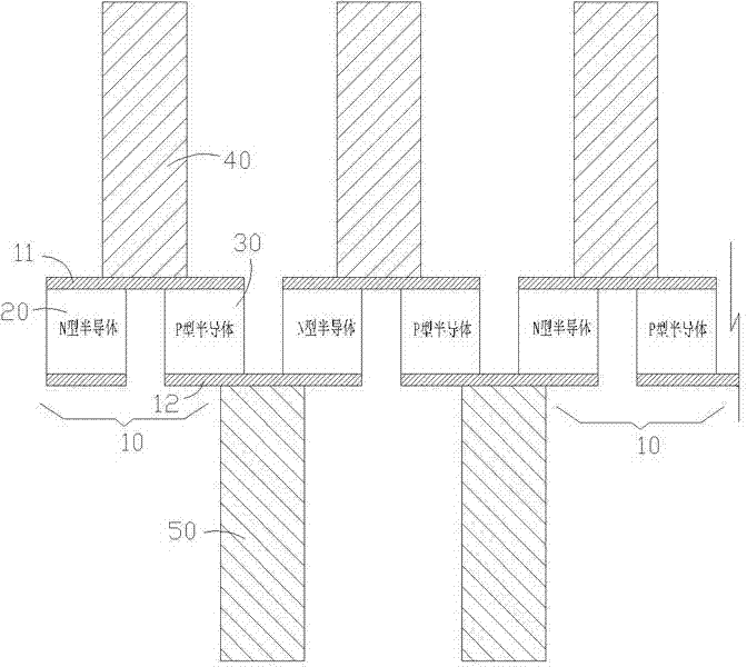 Cold and hot bidirectional chip of semiconductor