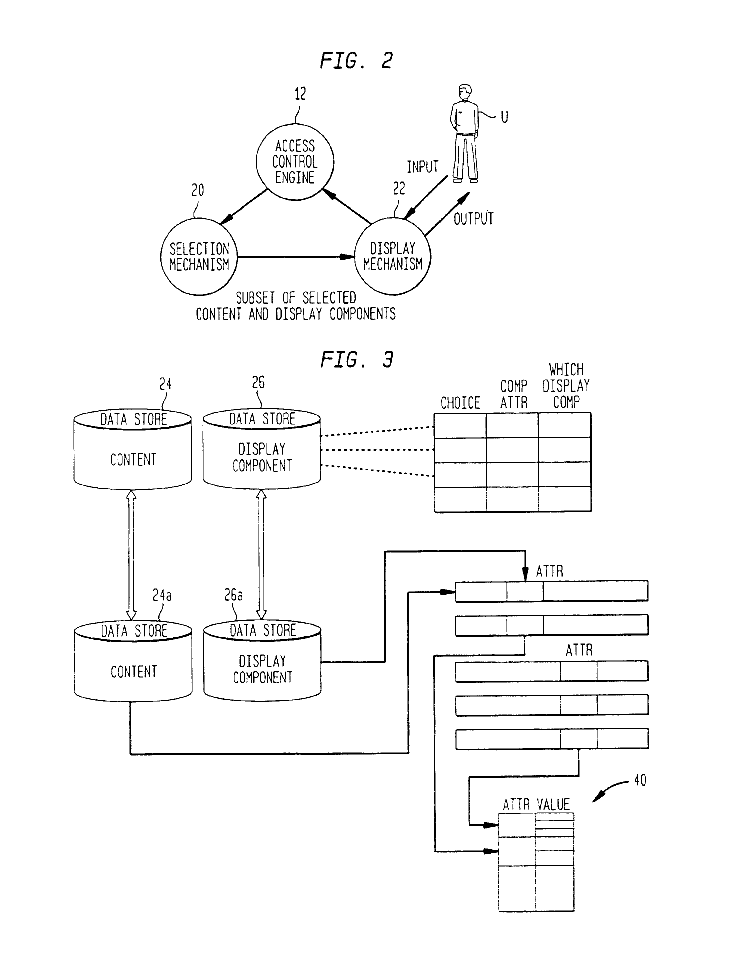 Mechanism for displaying content using control structure for authoring systems