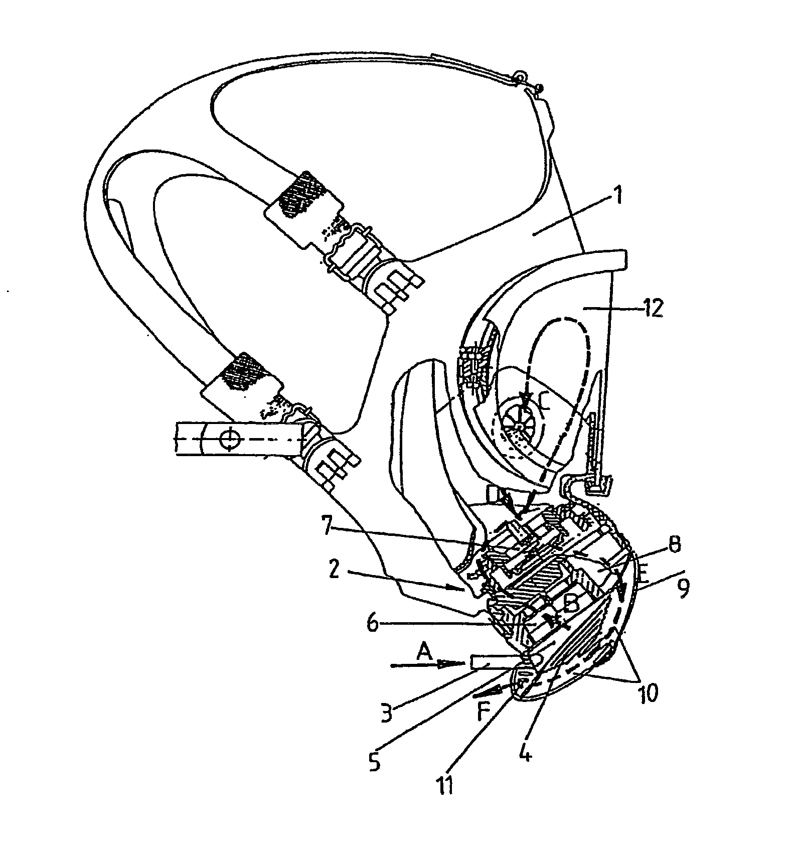 Respirator Mask for a Compressed Air Breathing Apparatus