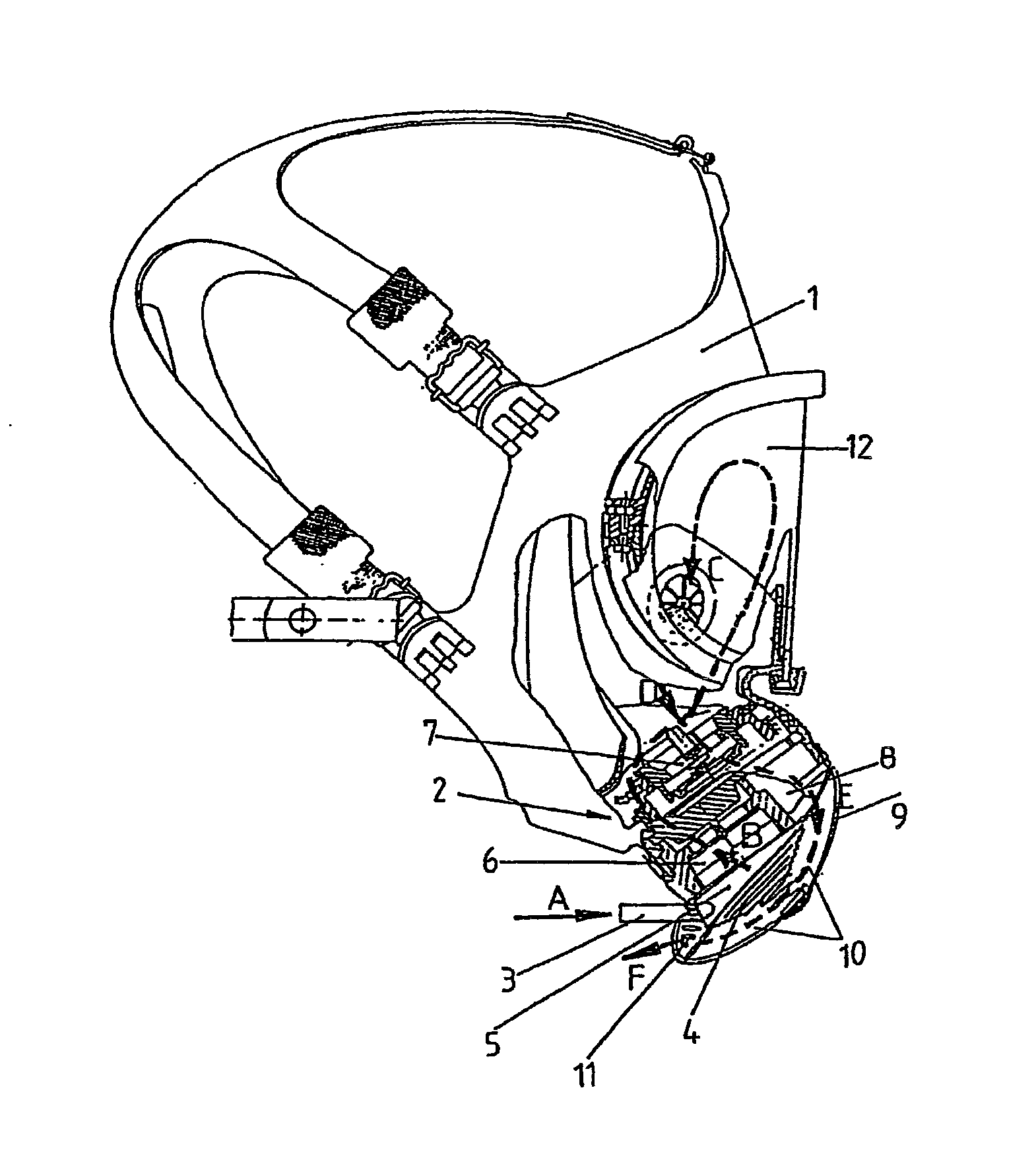 Respirator Mask for a Compressed Air Breathing Apparatus