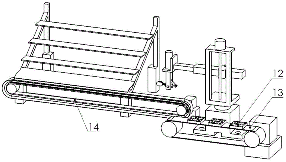 Automatic egg picking-up and casing device