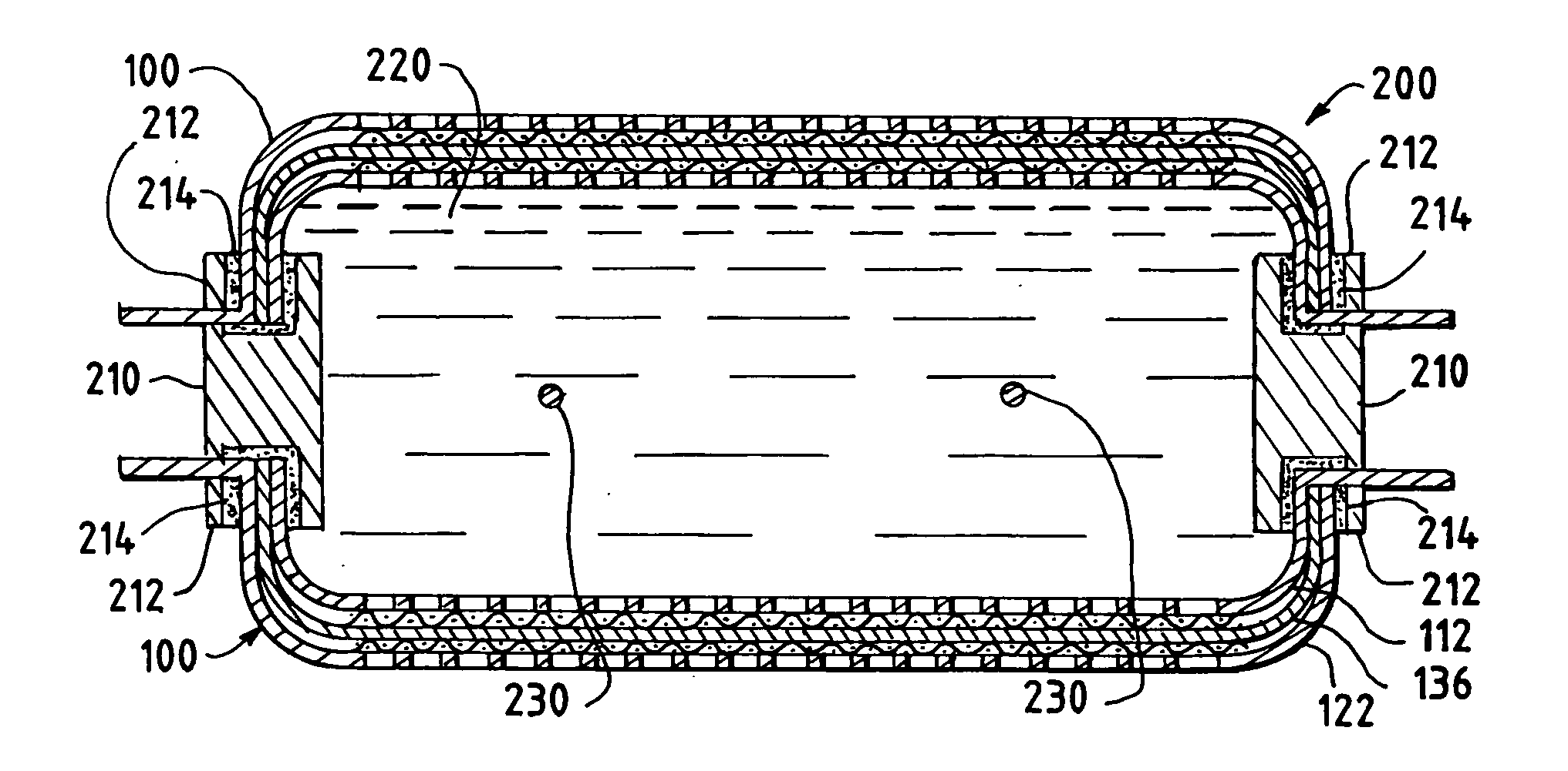 Liquid feed fuel cell with nested sealing configuration