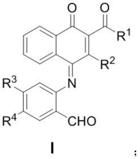 A kind of polysubstituted naphthoquinone derivatives and its preparation method and application