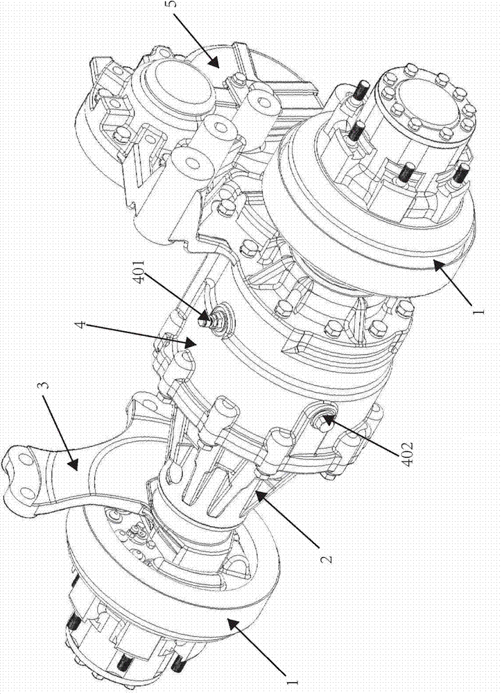 Electric forklift, axle box and lubricating structure of axle box