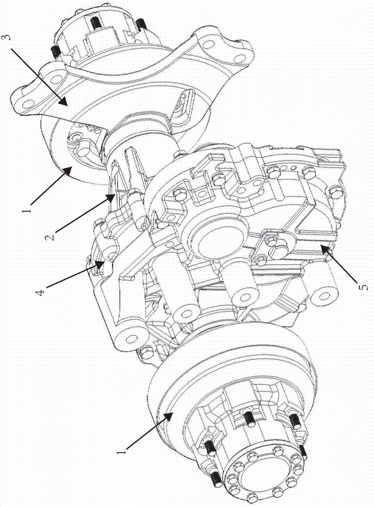 Electric forklift, axle box and lubricating structure of axle box