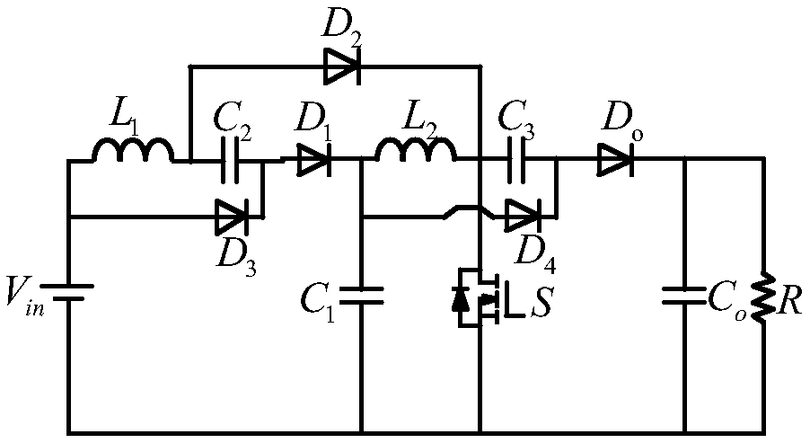 Double bootstrapped cascaded DCDC converter