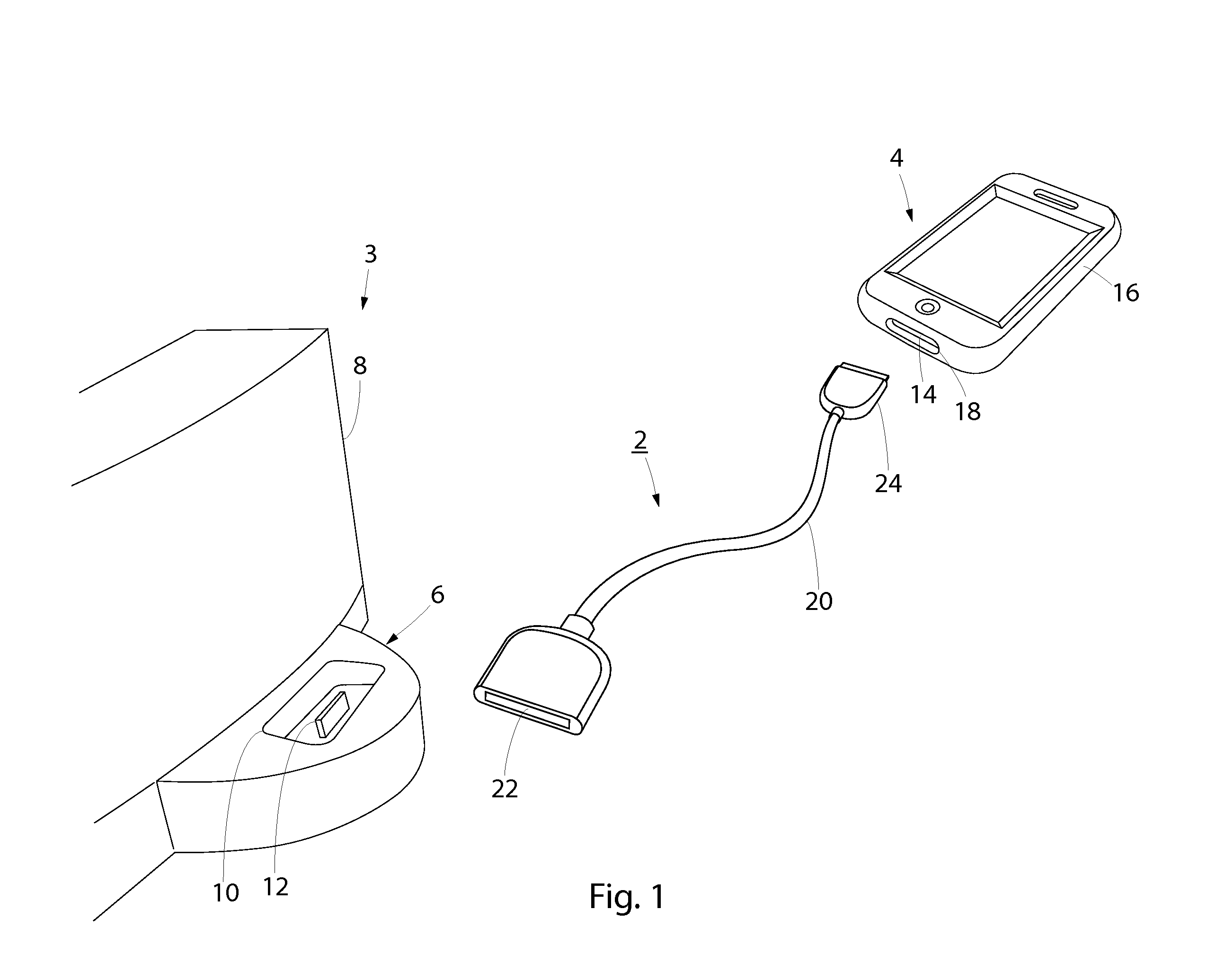 Cable assembly for mobile media devices