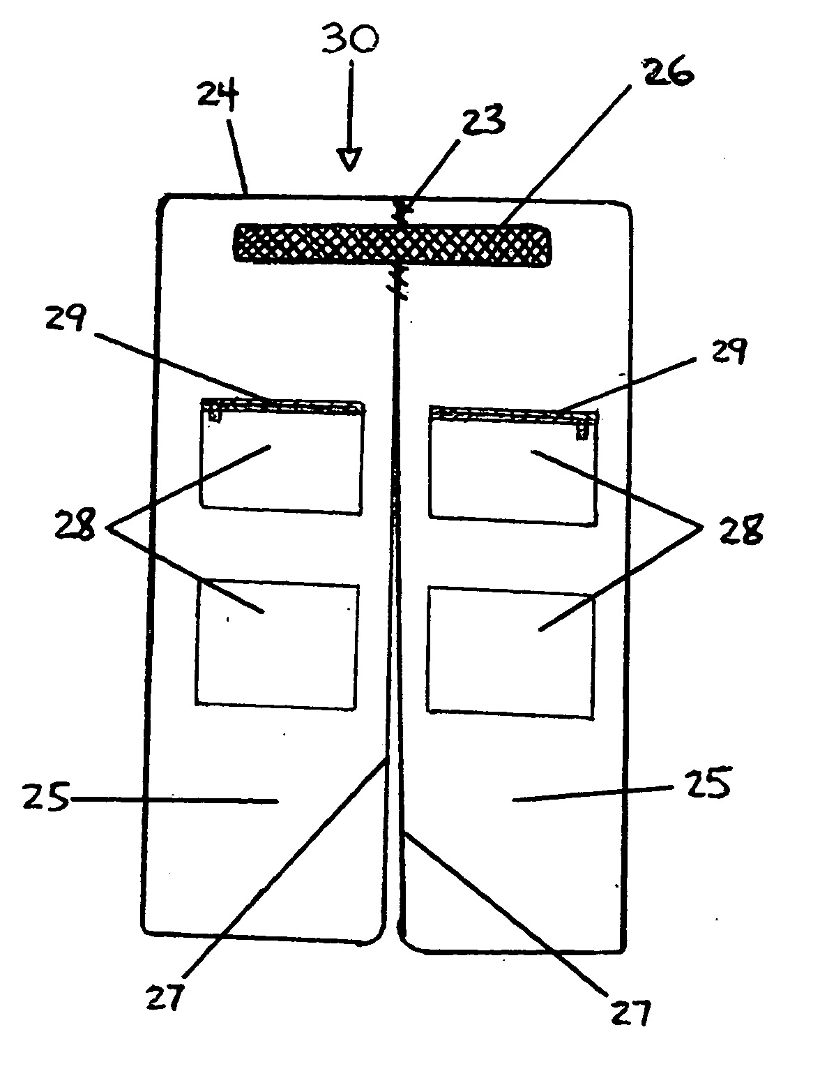 Seat garment and storage device