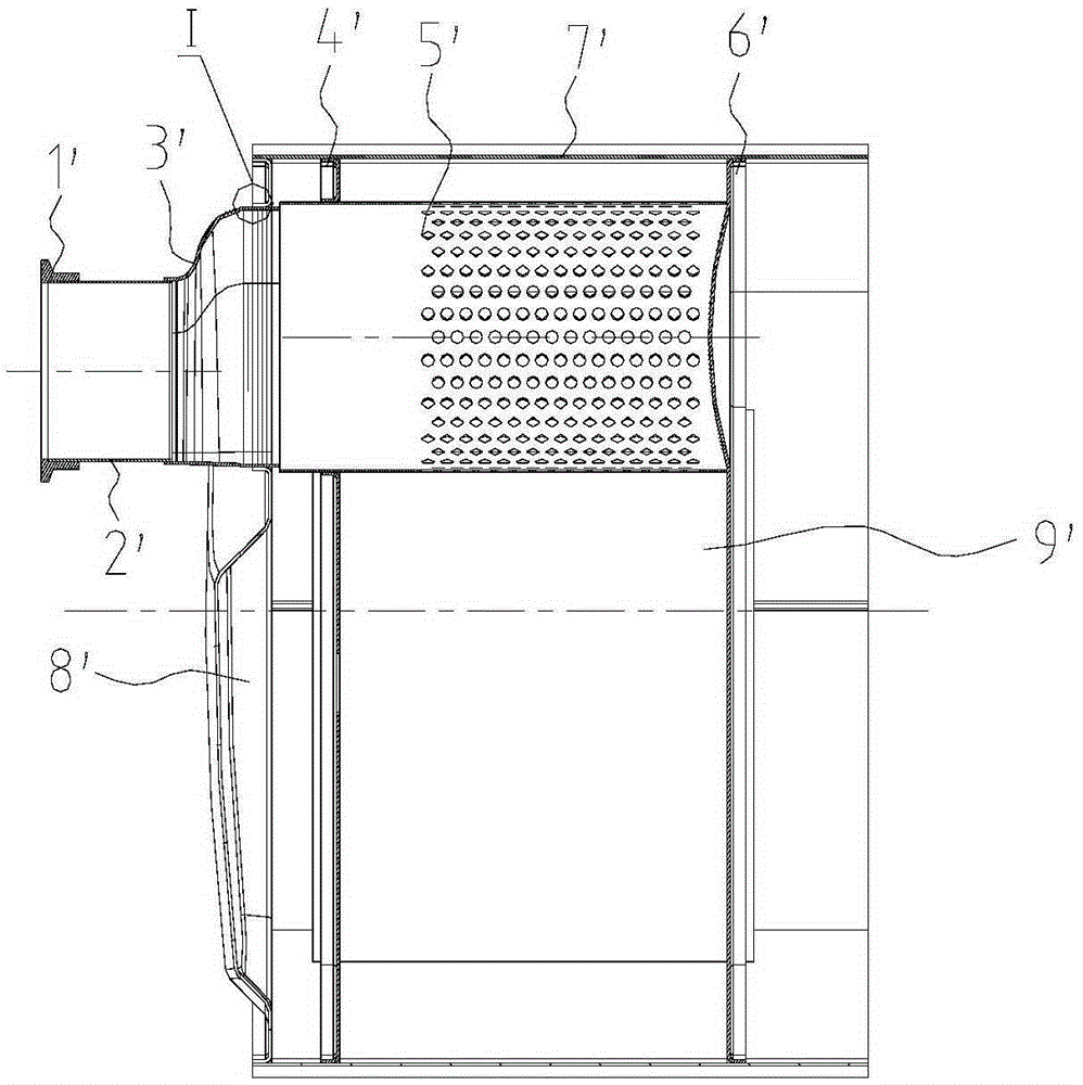 Selective catalytic reduction (SCR) system, catalytic silencer of system and welding method for catalytic silencer