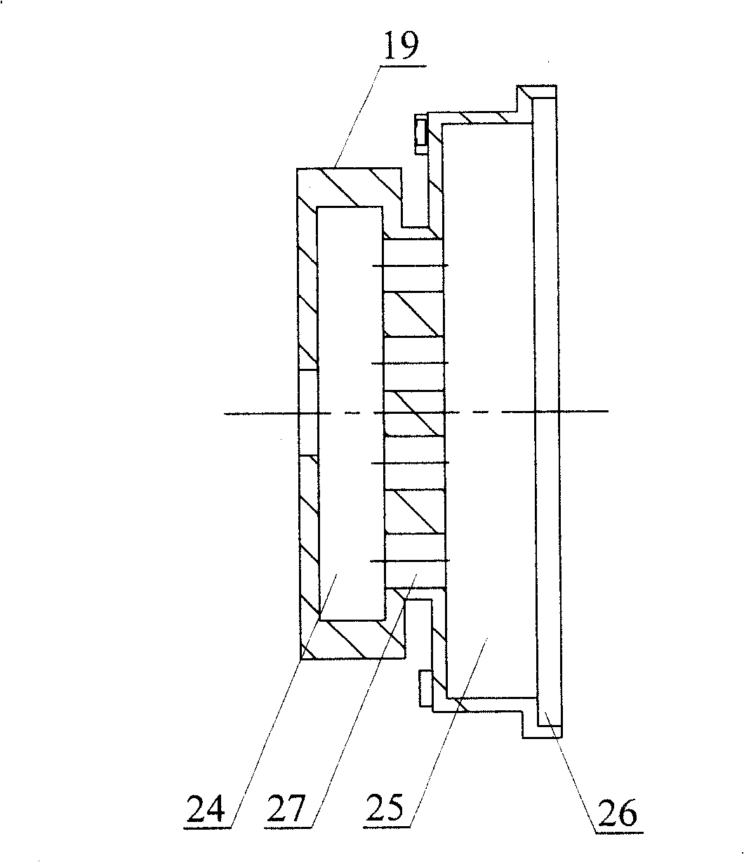 Gas directional radiating device