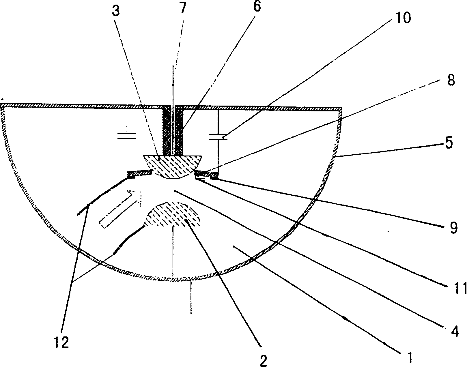 Preionizing device for impusle gas laser