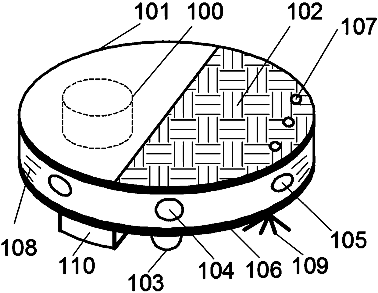 Floor-sweeping robot