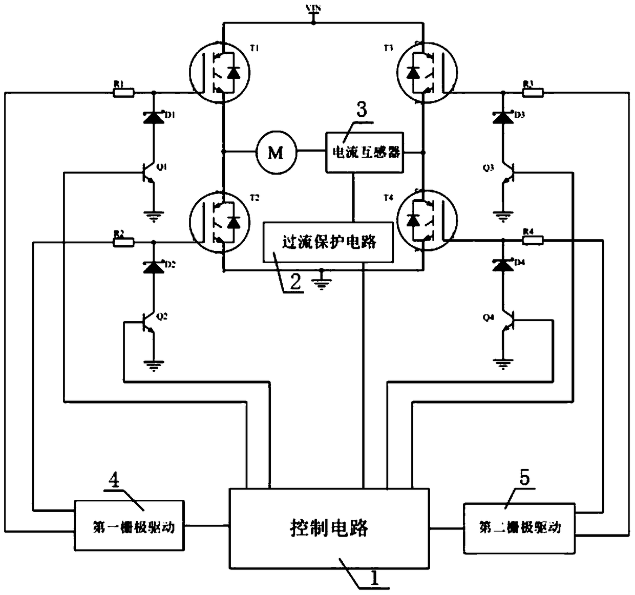 igbt protection circuit and protection method in stepper motor driver