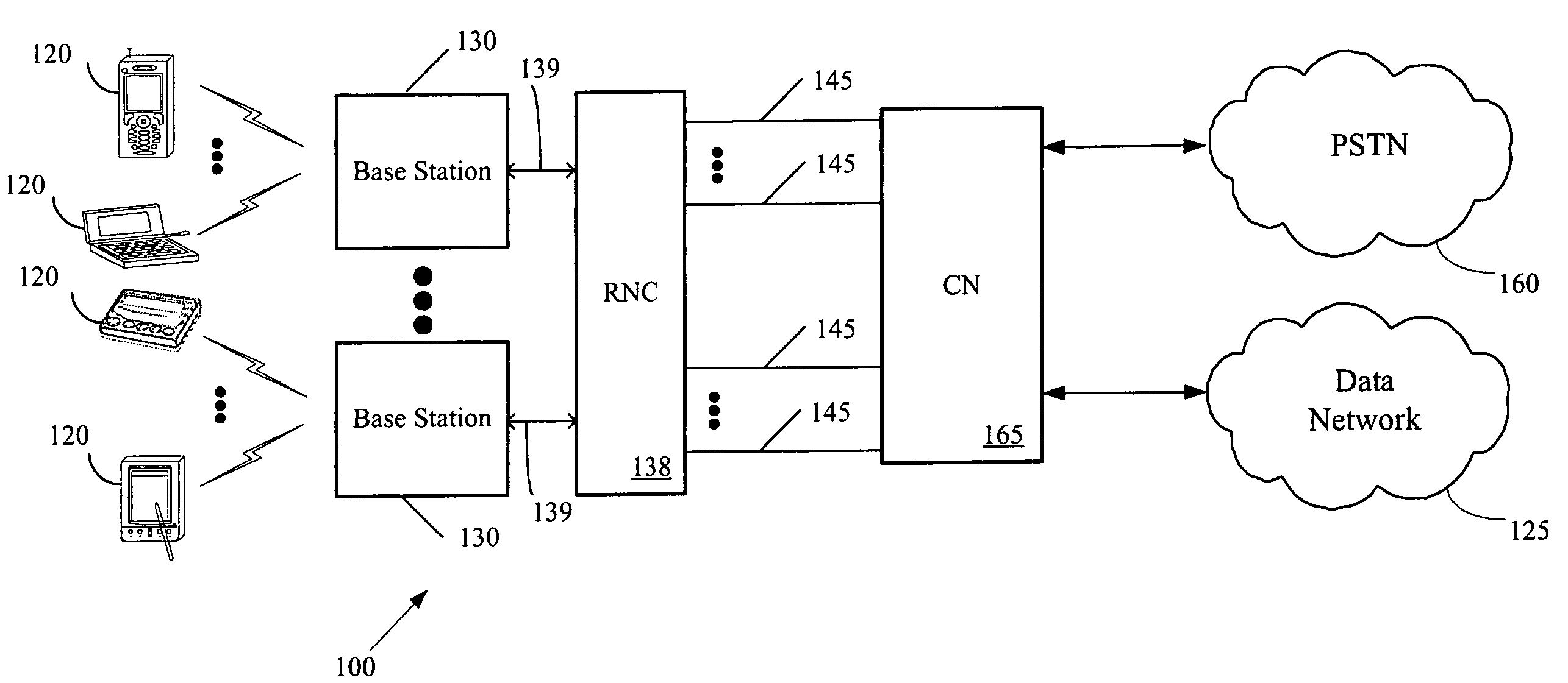 Fast handover with reduced service interruption for high speed data channels in a wireless system