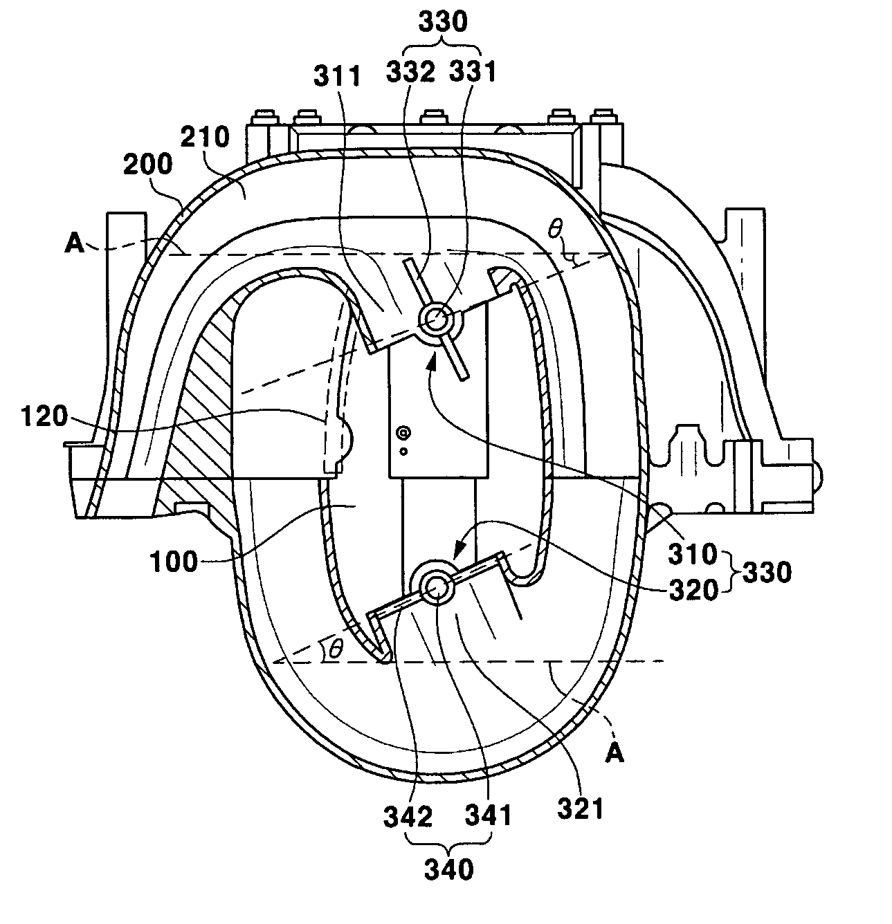 Variable intake system of a vehicle