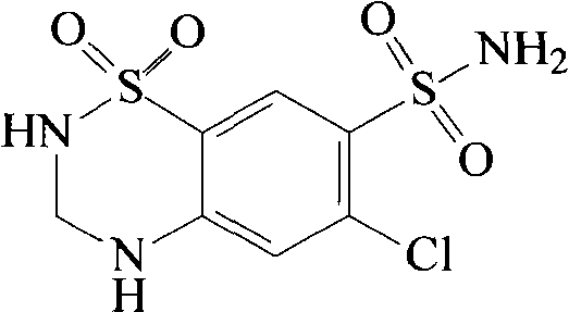 Spirolactone and hydrochlorothiazide pharmaceutical composition solid preparation